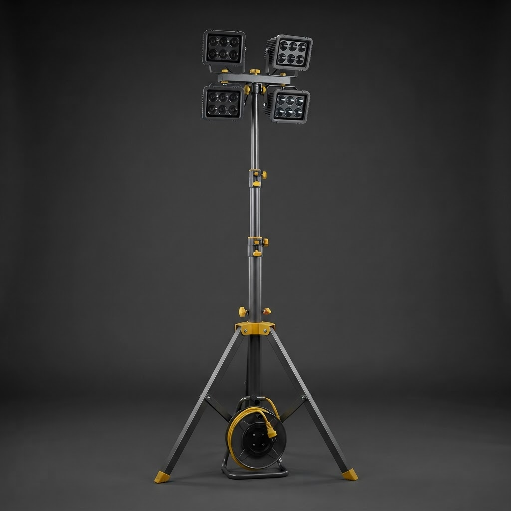 Torre de iluminación LED 4x150 W